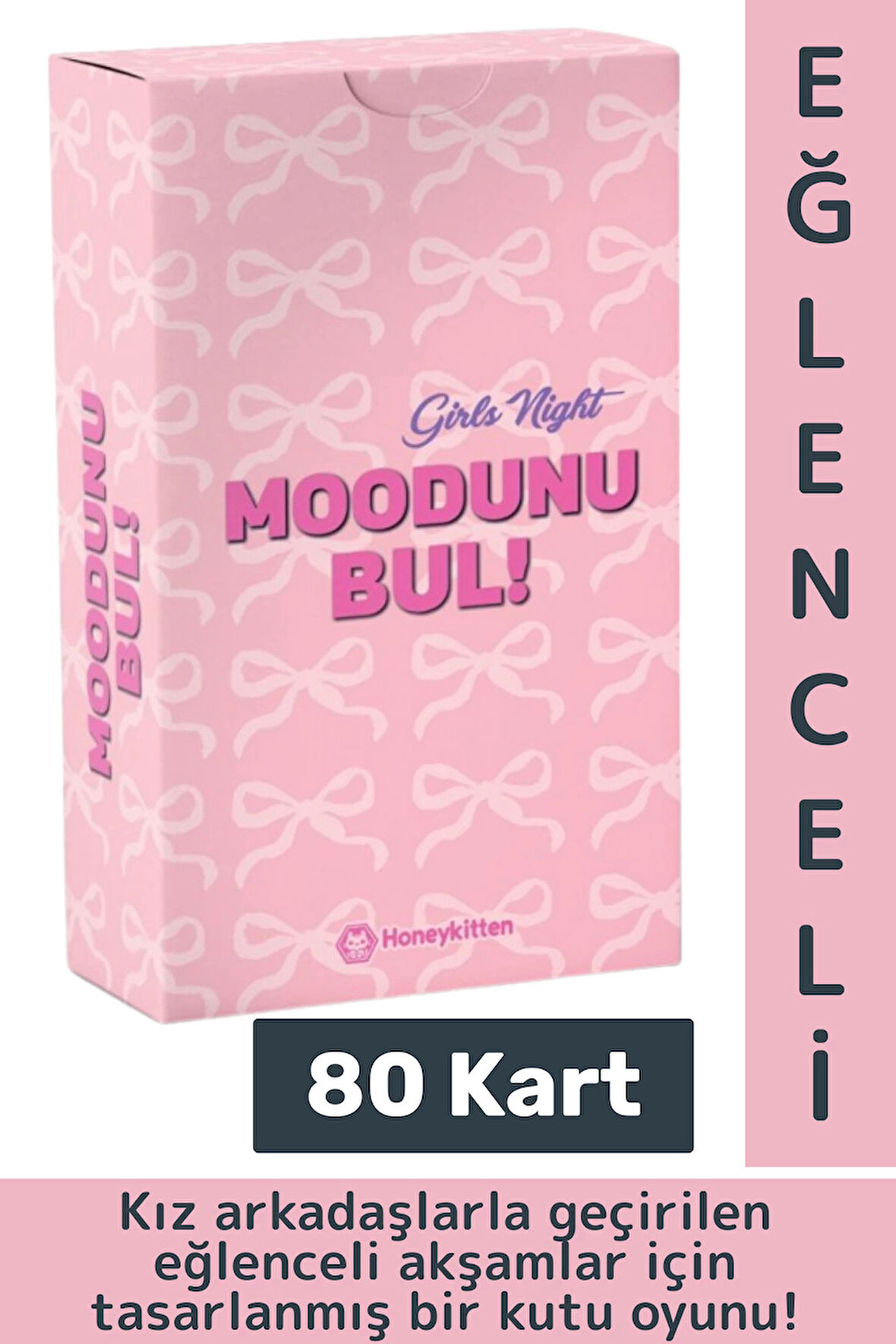 Eğlenceli Genç Yetişkin Arkadaş Yılbaşı Sosyalleşme Moodunu Bul-Girls Night Oyun Kartları 80 Kart