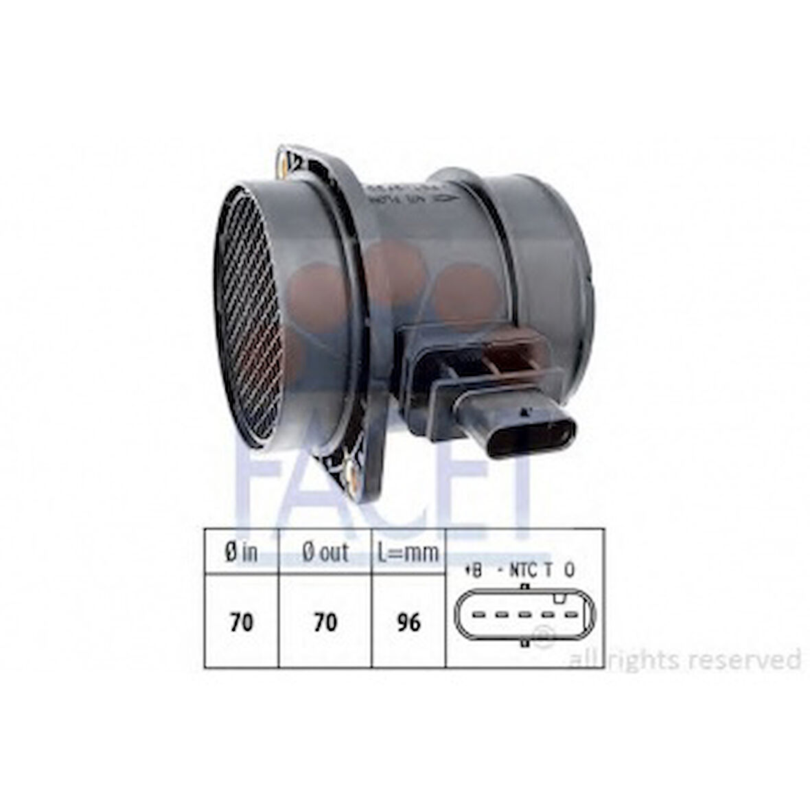 Hyundaı Hava Akıs Sensoru Accent Era 1,5 Crdi 06> / Getz 1,5 Crdi 06> / İ20 1,4 - 1,6 Crdi 08> / İ30 1,6 Crd - Facet 10.1372