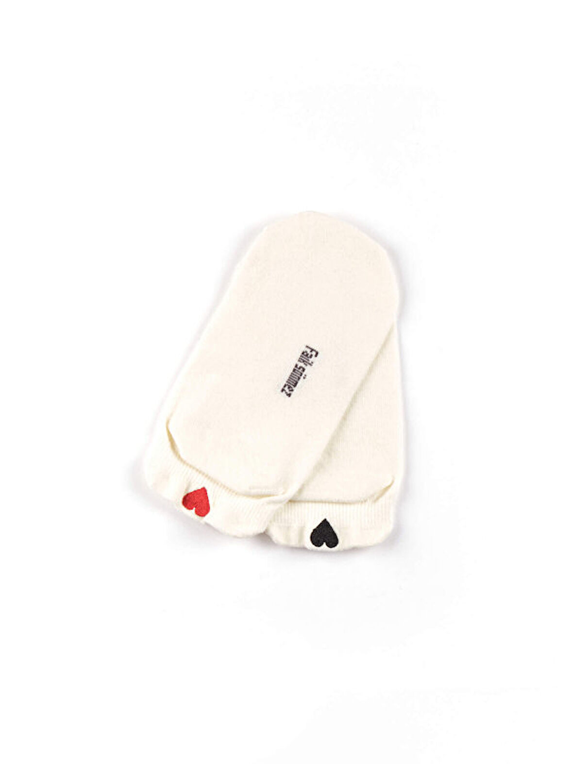 Kalp Nakışlı Babet Çorap S25CRP021