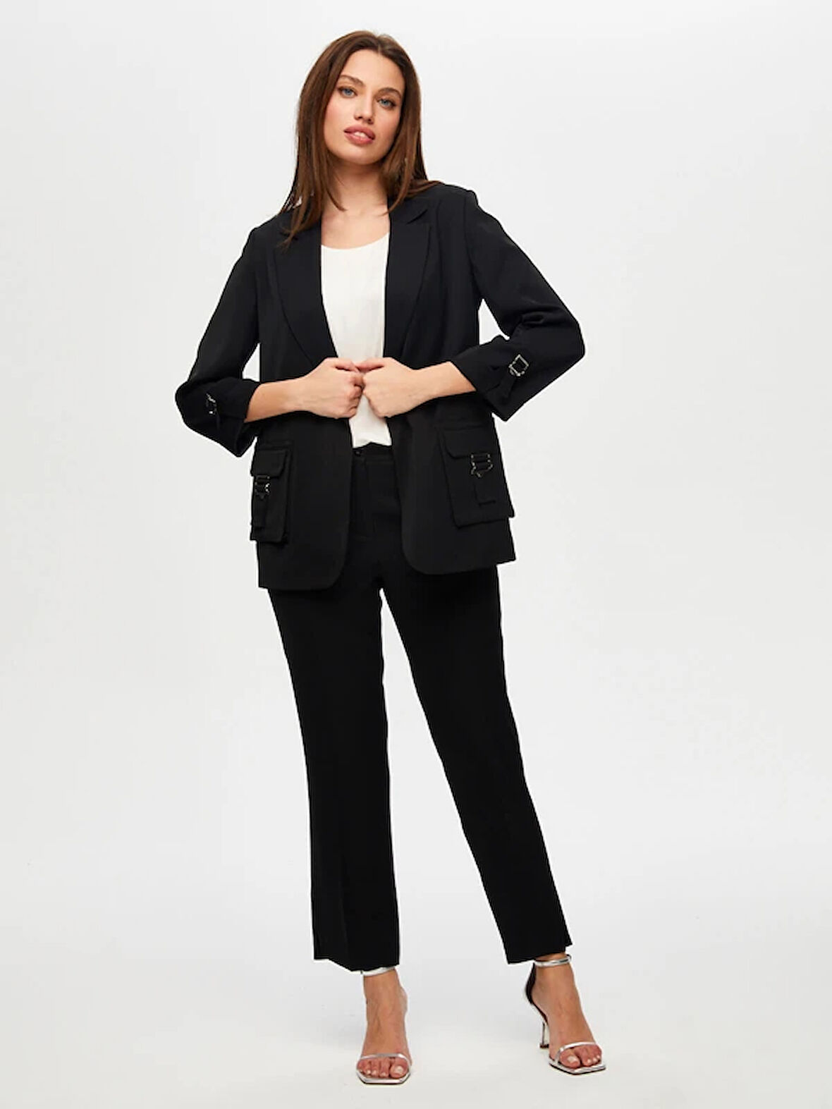 Metal Toka Detaylı 3/4 Kol Ceket S25CKT016