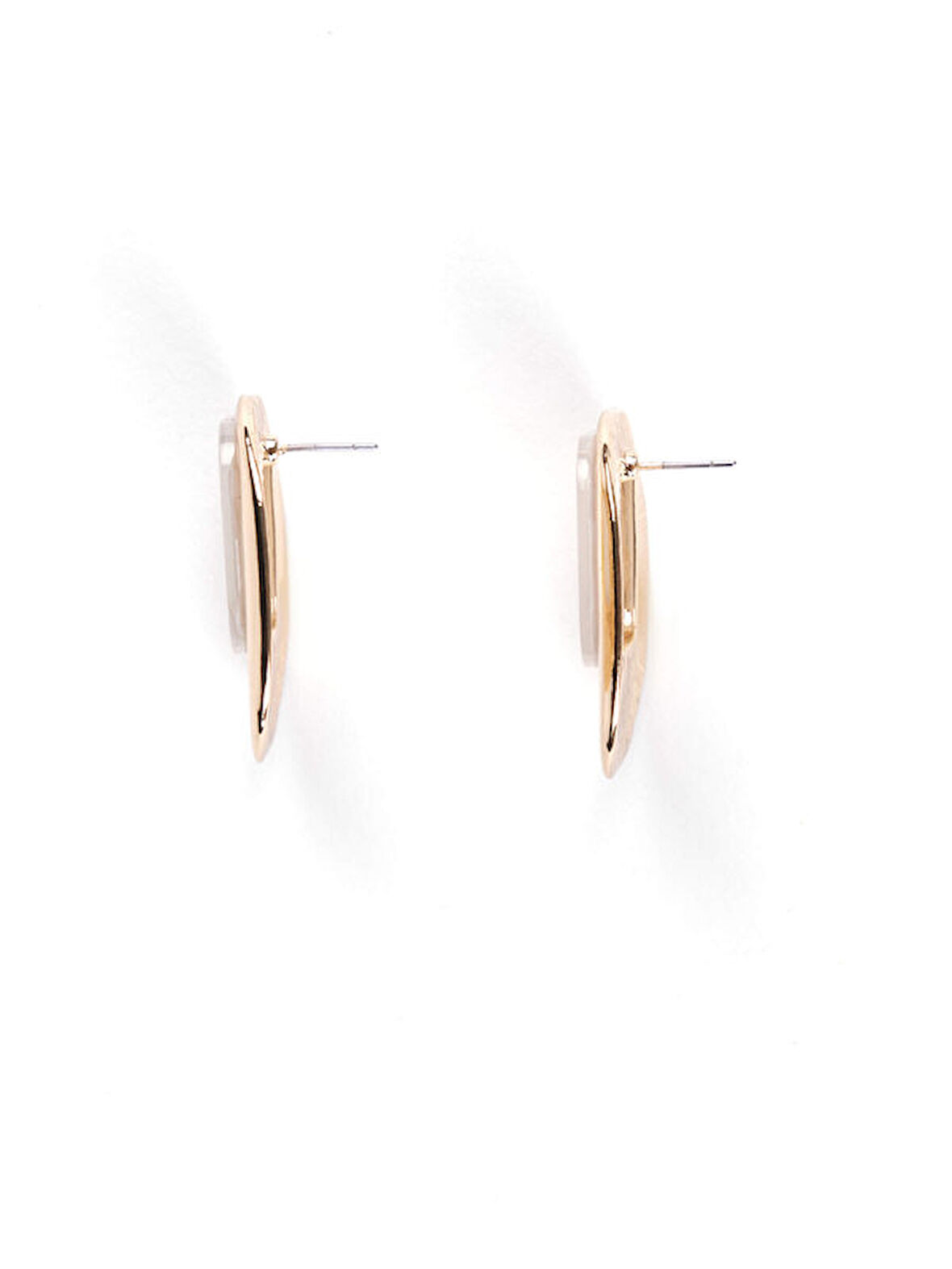 Sedef Detaylı Gold Küpe S25KUP011