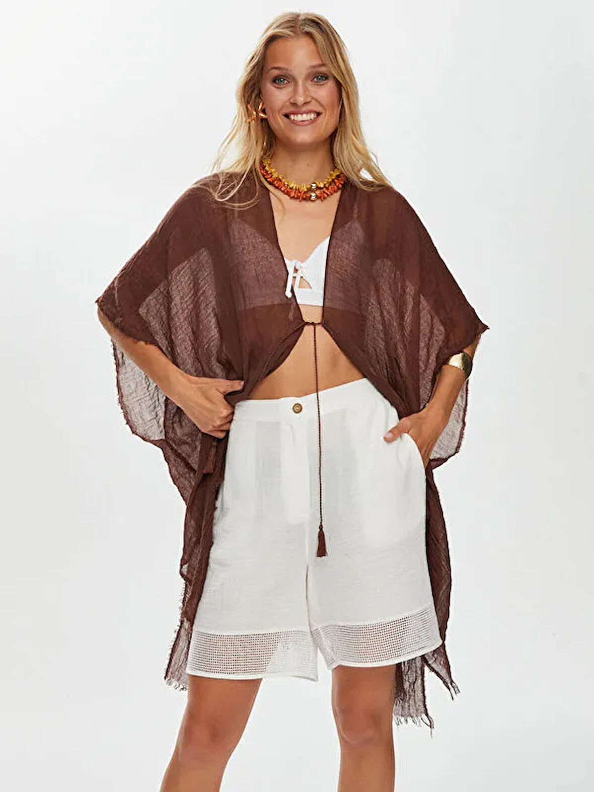 Önü Bağcıklı Pareo S25PAR001