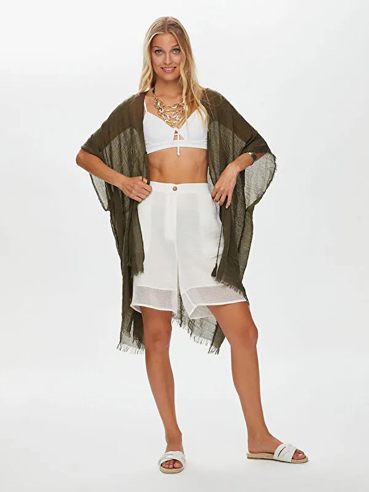 Önü Bağcıklı Pareo S25PAR001