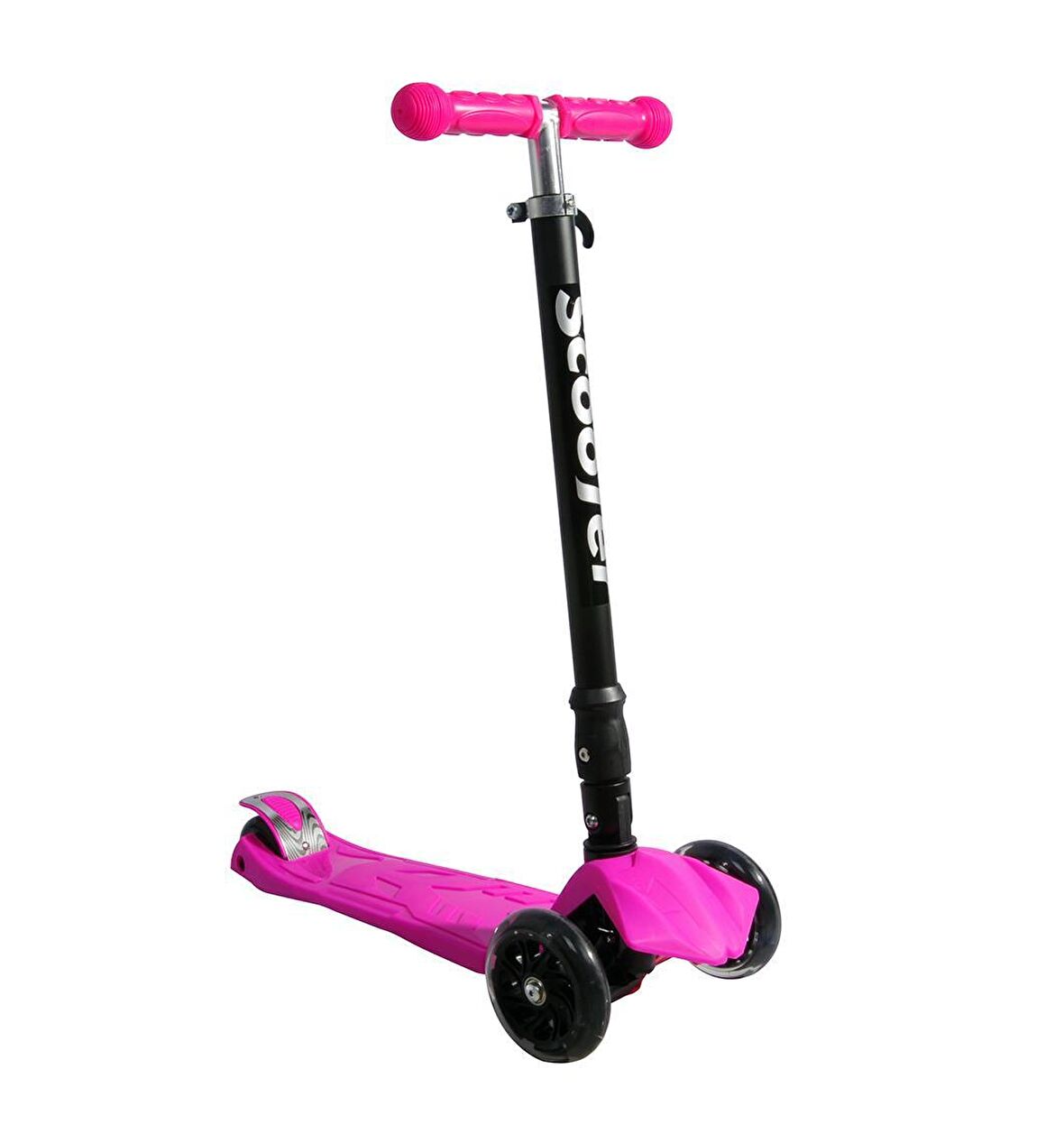 Xslide Işıklı Tekerlekli Scooter Pembe