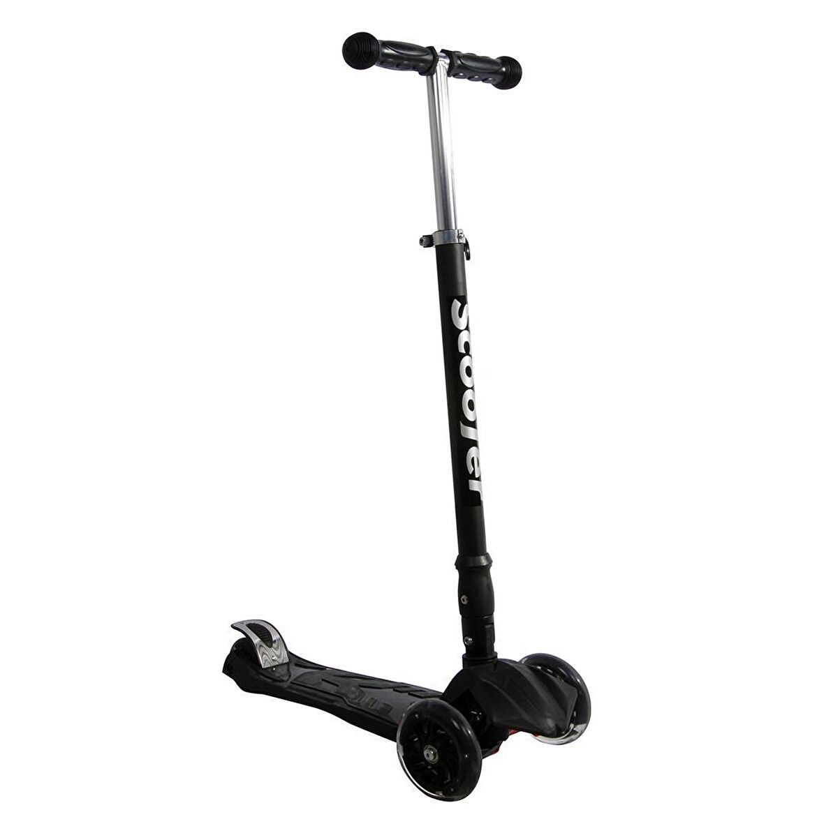 Xslide Işıklı Tekerlekli Scooter-SİYAH