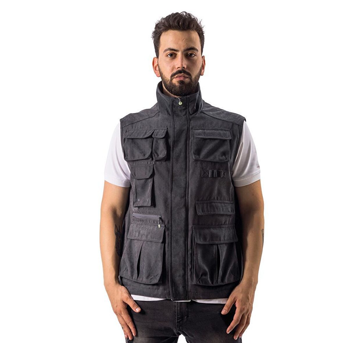 FreeCamp Vest Erkek Balıkçı Yelek-ANTRASİT