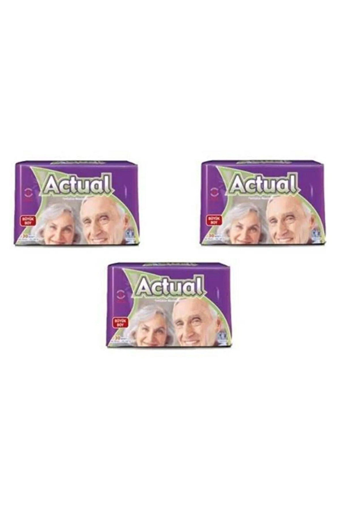 3lü Actual Hasta Altı Bezi Büyük Boy 30x3 90 adet