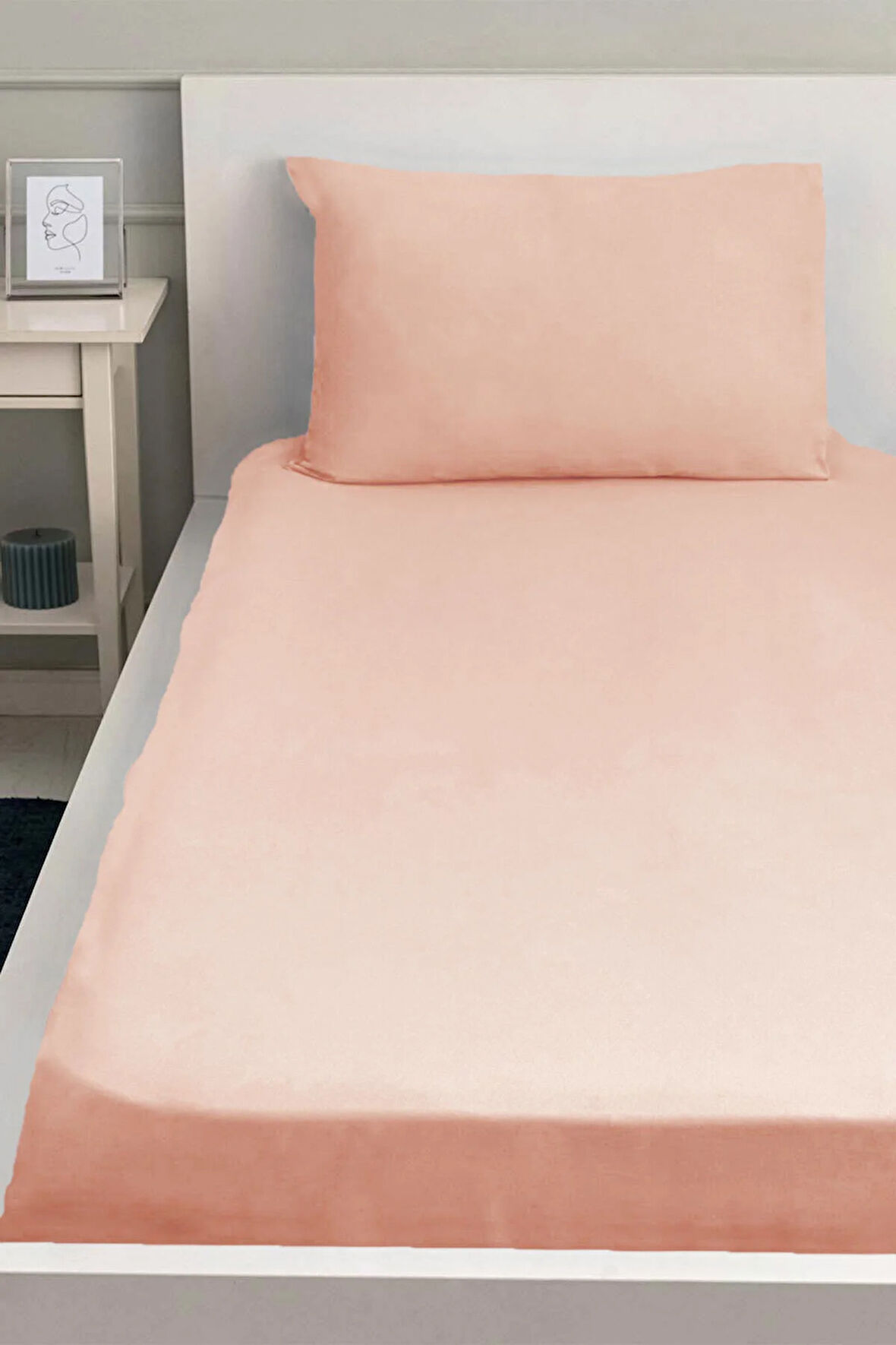 Lastikli Pamuklu Ranforce Kumaş Çarşaf Ve Yastık Kılıfı