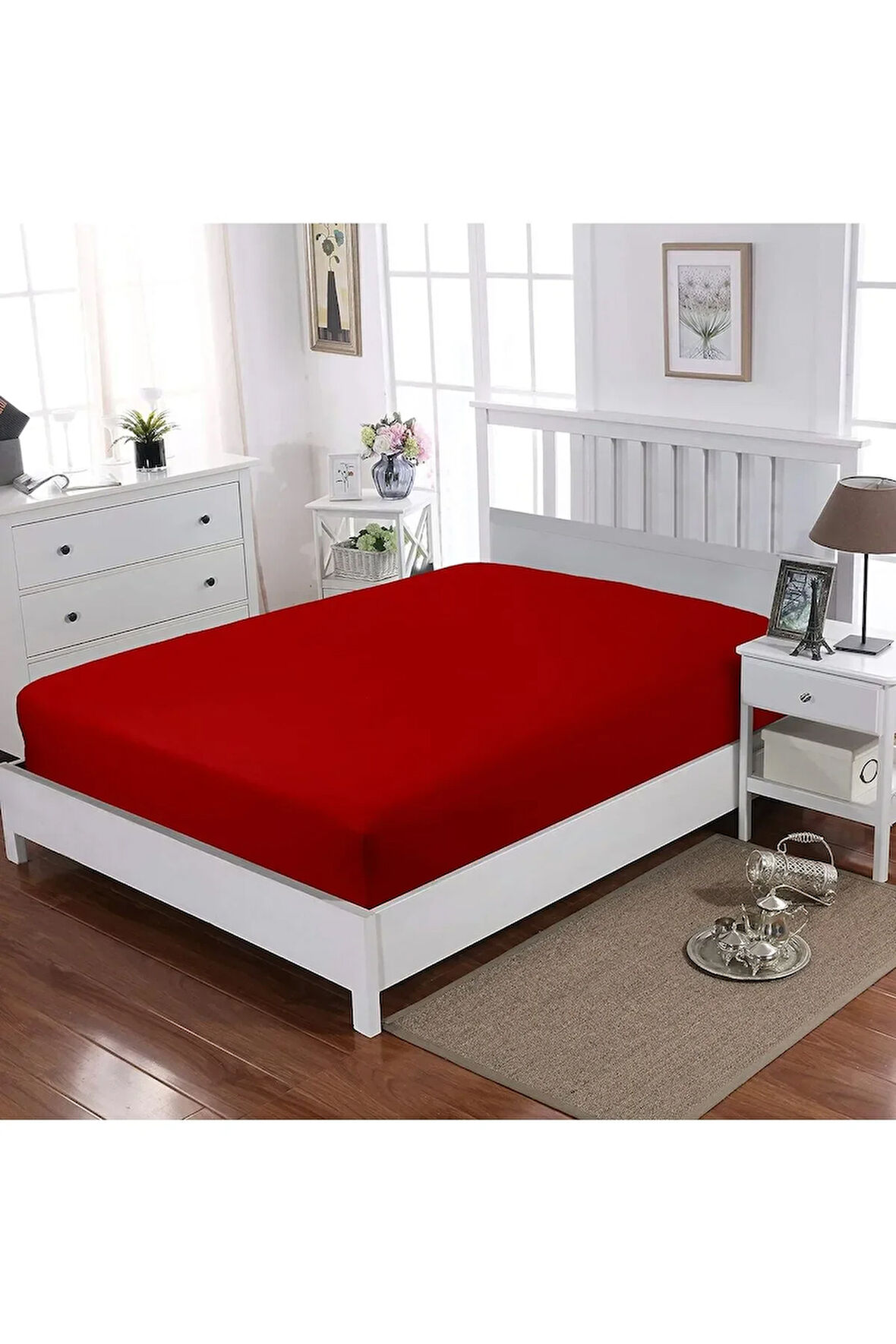 Lastikli %100 Pamuk Penye Çarşaf 140x200