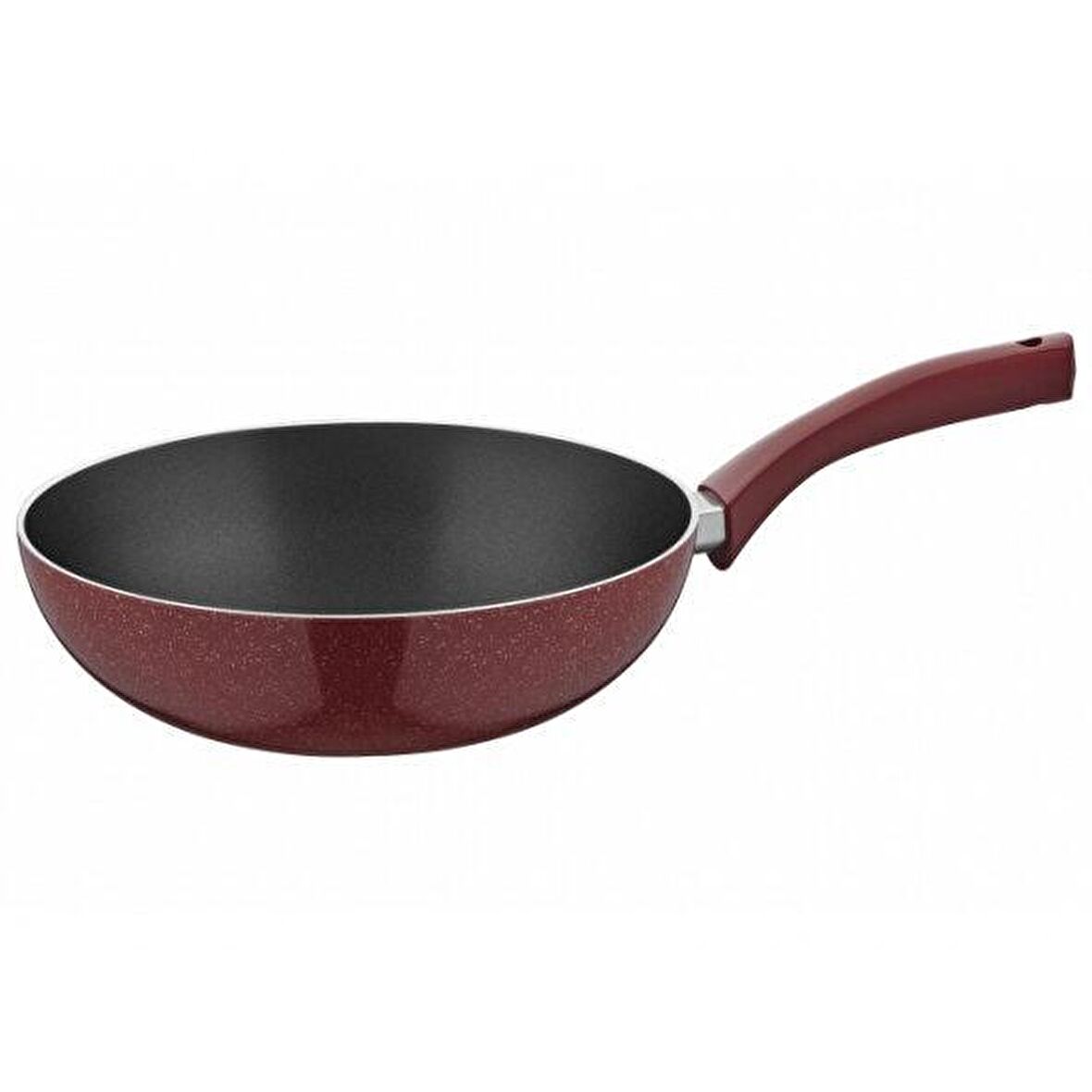 Taç 28 cm Yanmaz/Yapışmaz Granit Wok Tava