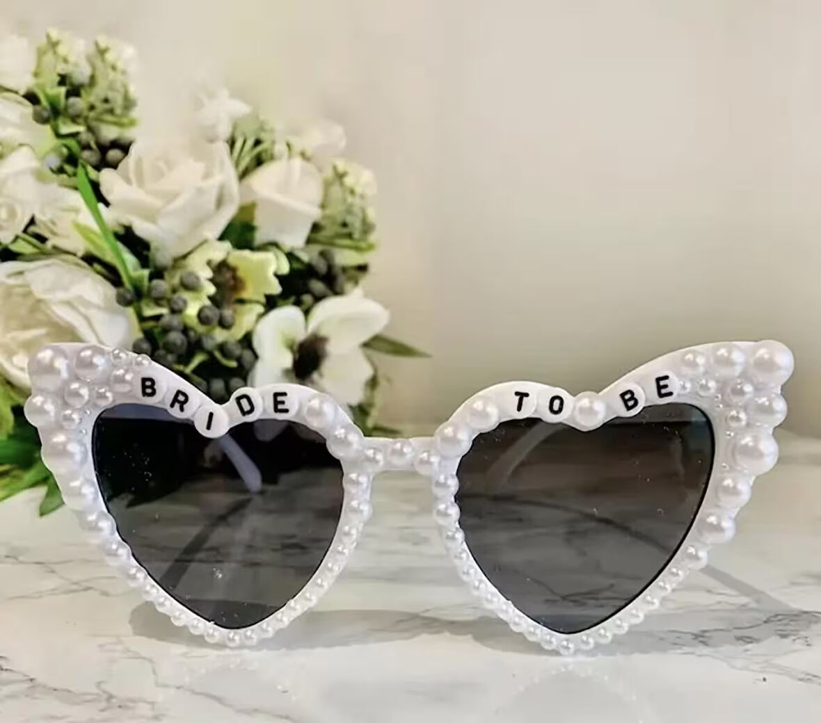 Bride To Be Taşlı Kalpli Gözlük