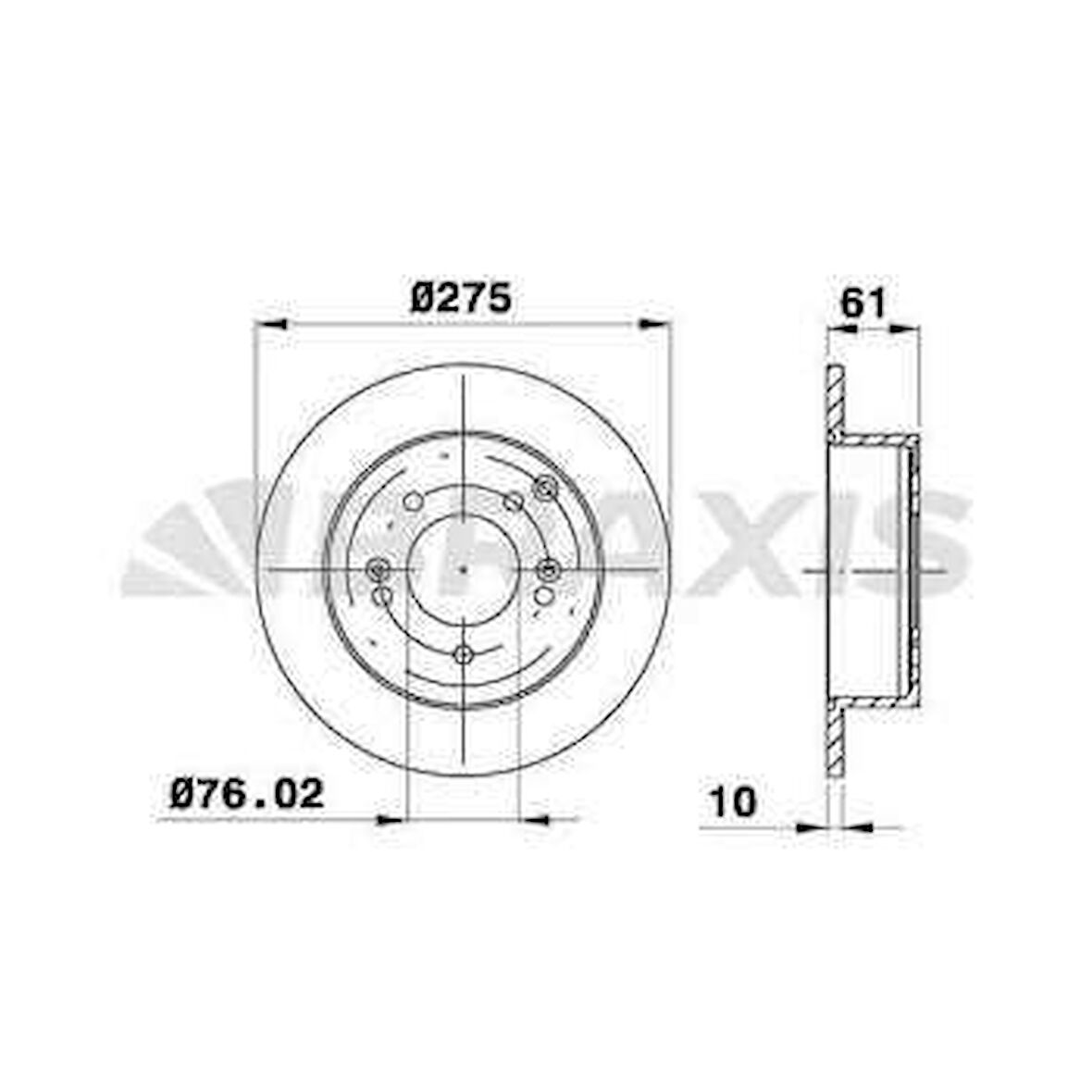 Kia Arka Fren Disk Aynası Kia Carens III 2.0crdi - Braxıs Ae0584