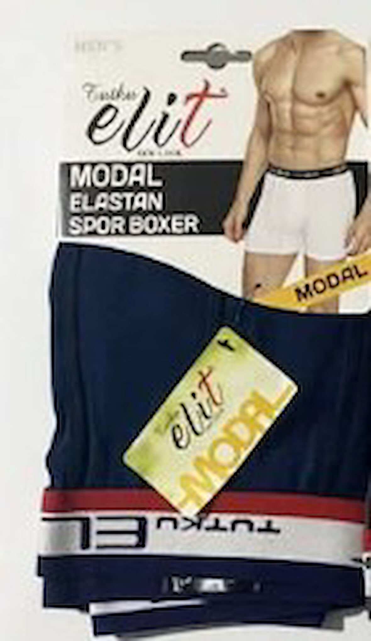 Tutku Elit Erkek Modal Elastan Spor Boxer 6'lı 1252 lacivert