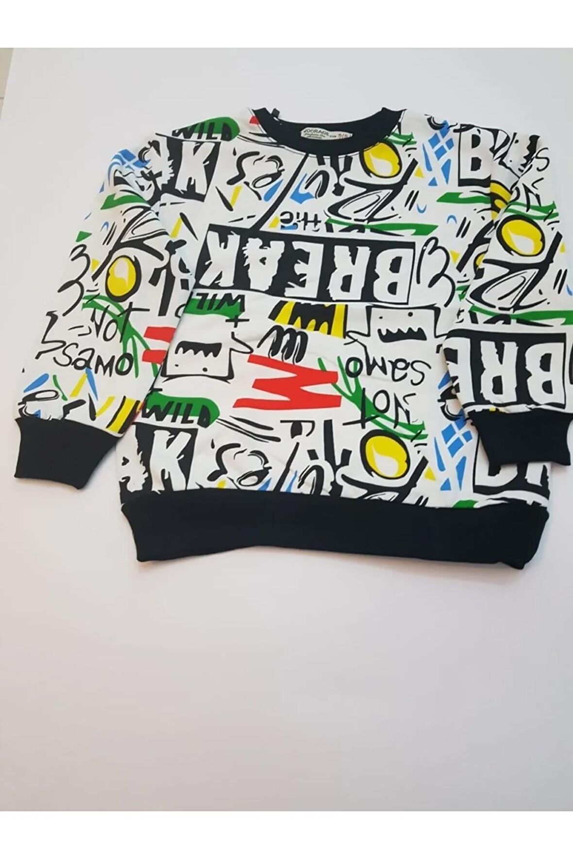 Erkek Çocuk Sweat-Shirt Baskılı Beyaz