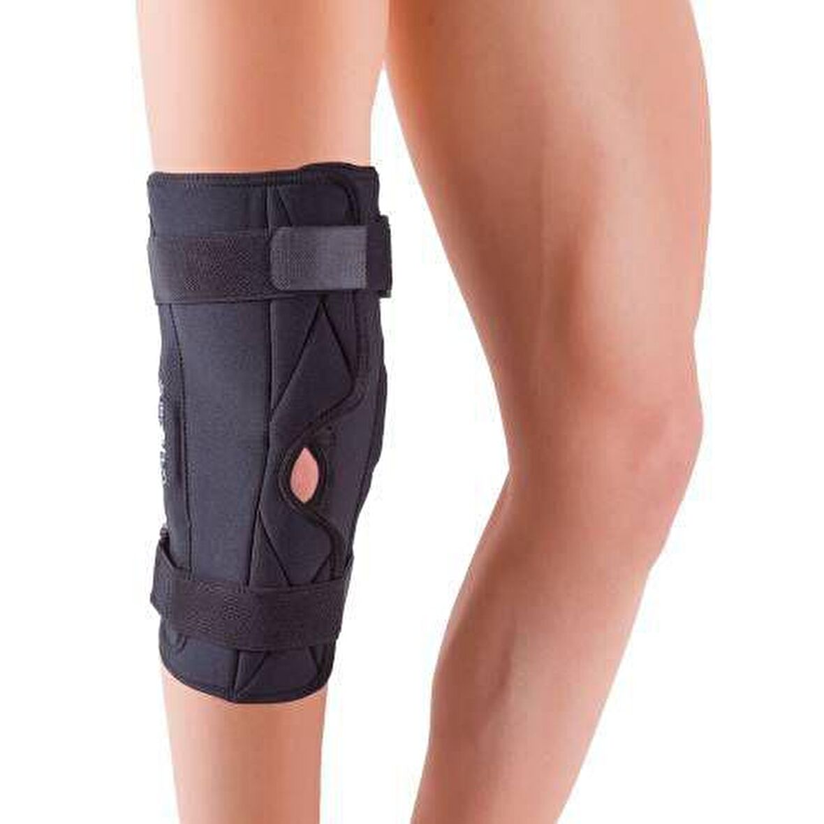 Orthocare 6155/SMALL Önden Açık Patella Destekli Dizlik (Çelik Balenli)