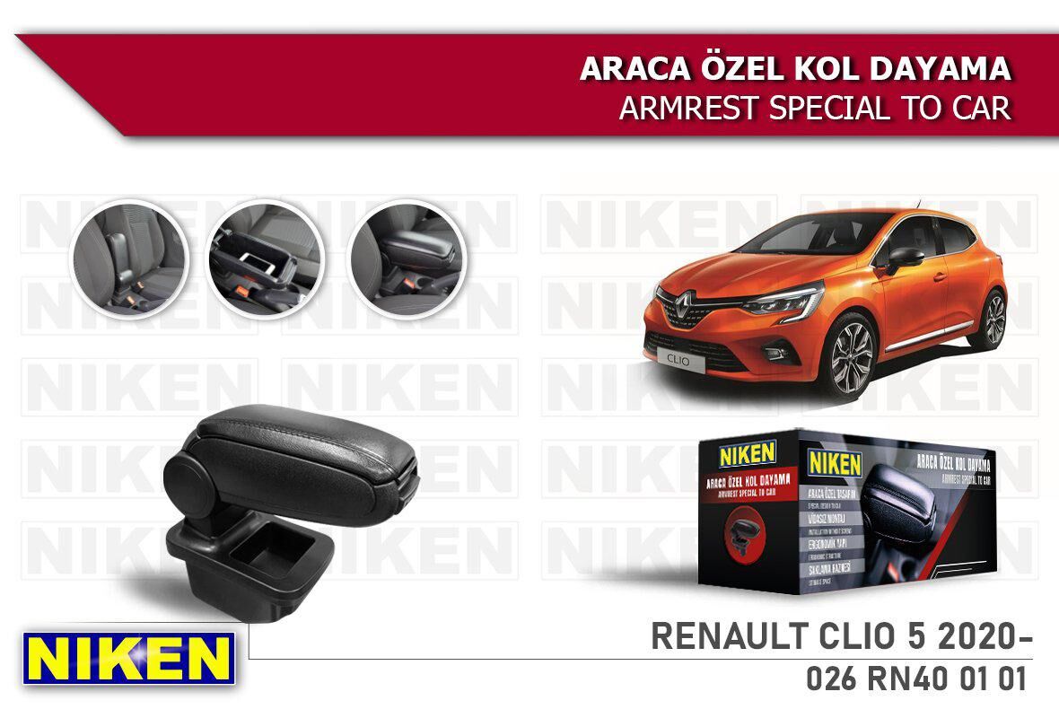 Renault clio 5 kol dayama kolçak vidasız konsol niken