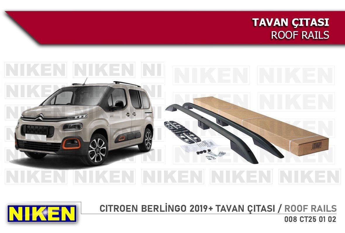 Peugeot rifter tavan çıtası port bagaj siyah kısa 2019+