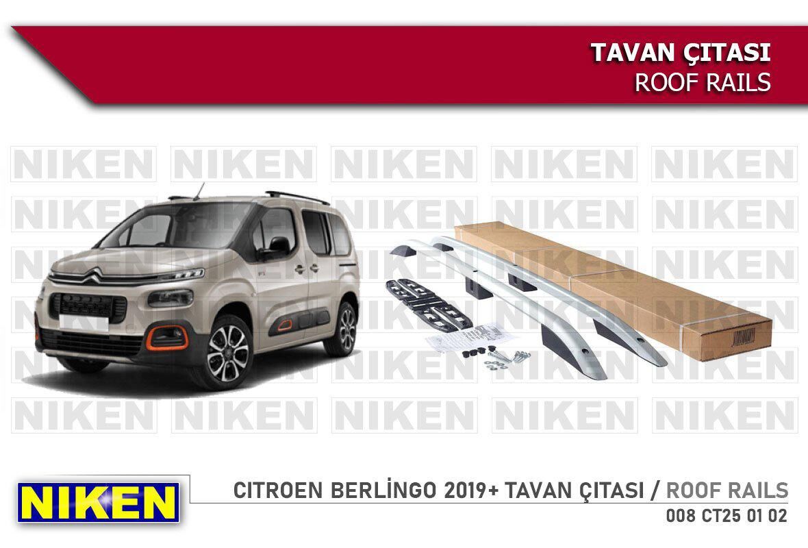 Peugeot rifter tavan çıtası port bagaj gri kısa 2019+