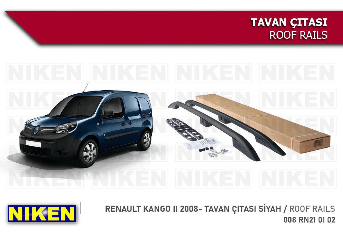 Renault kango 2 tavan çıtası port bagaj taşıyıcı siyah 2008+