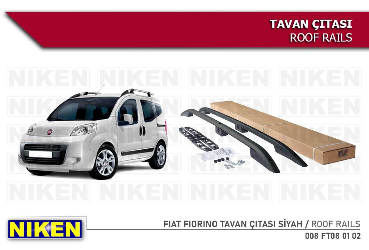 Fiat fiorino tavan çıtası port bagaj taşıyıcı siyah