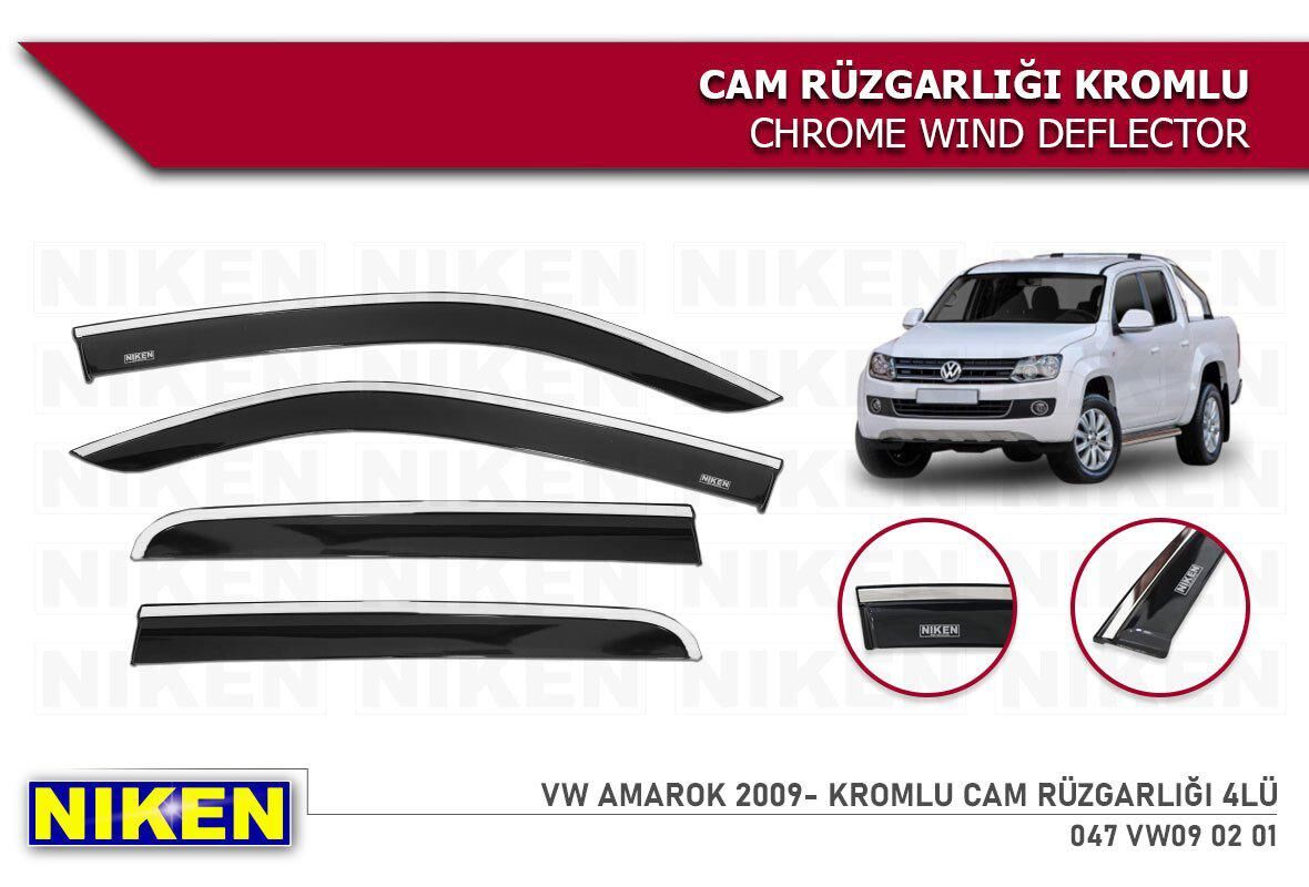 Vw amarok cam rüzgarlığı kromlu niken