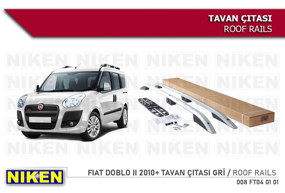 Fiat doblo 2 tavan çıtası port bagaj taşıyıcı gri 2011+