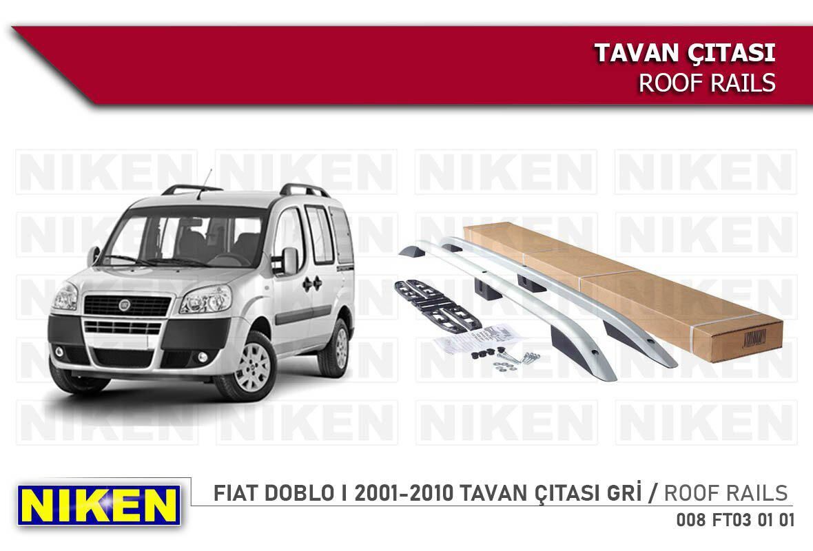 Fiat doblo tavan çıtası port bagaj taşıyıcı gri 2001 / 2010