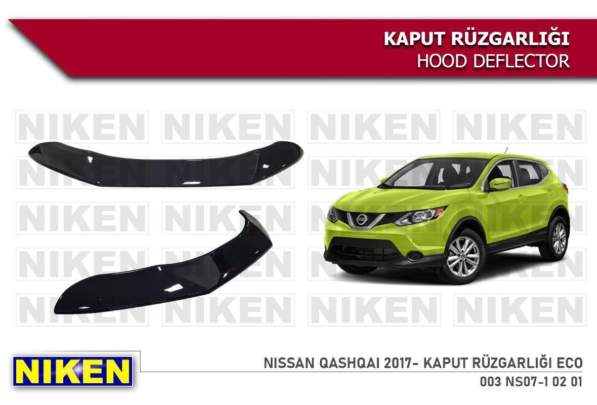 Nissan qashqai kaput rüzgarlığı koruyucu 2017+