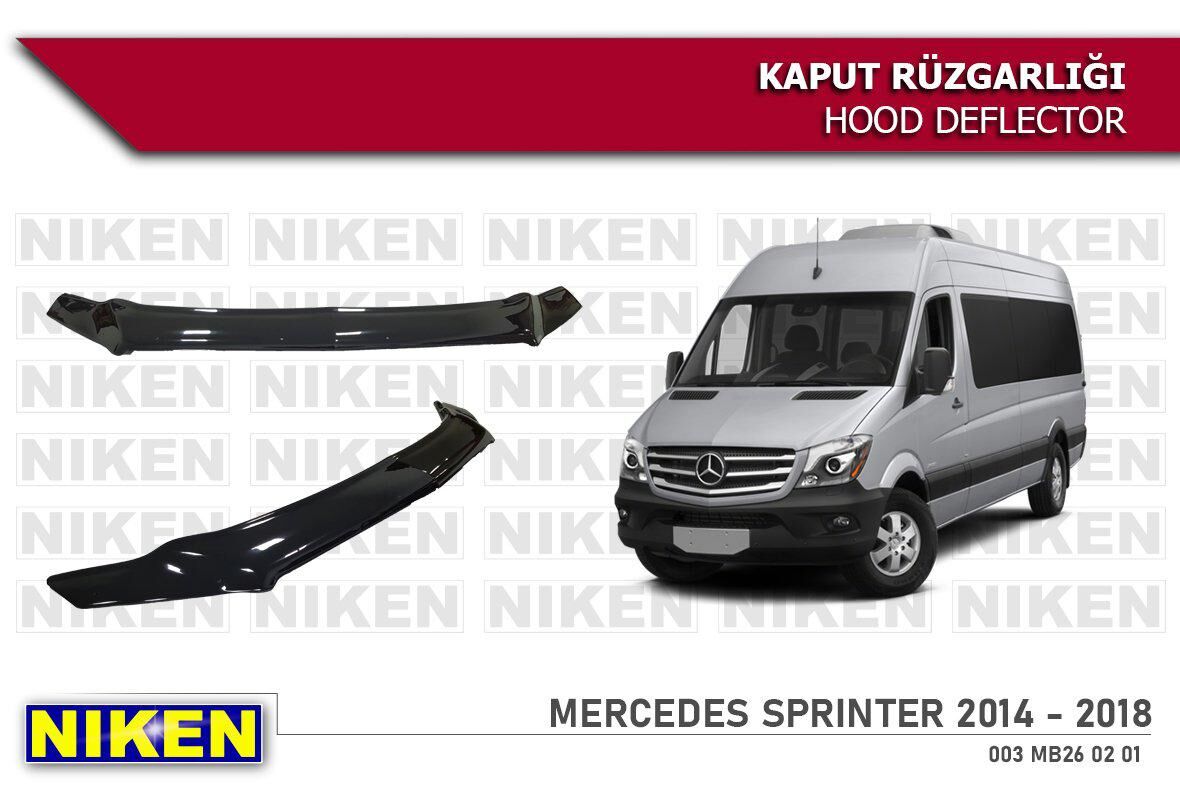 Mercedes sprinter kaput rüzgarlığı koruyucu 2014 / 2018