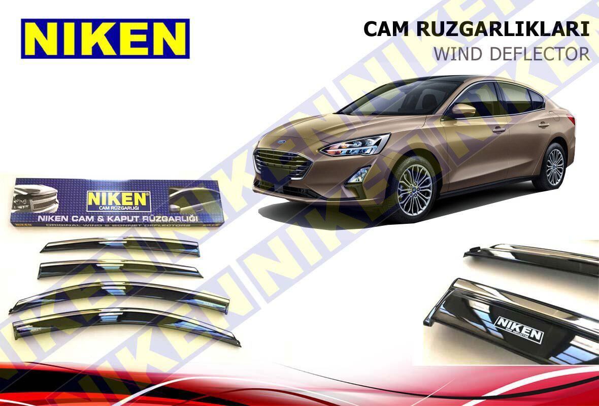 Ford focus 4 cam rüzgarlığı kromlu 2019+ niken