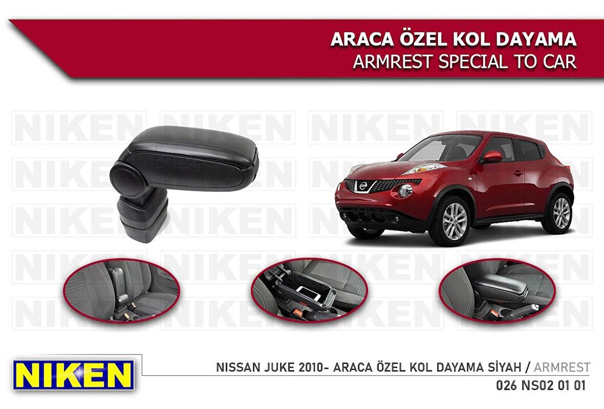 Nissan juke kol dayama kolçak vidasız konsol niken