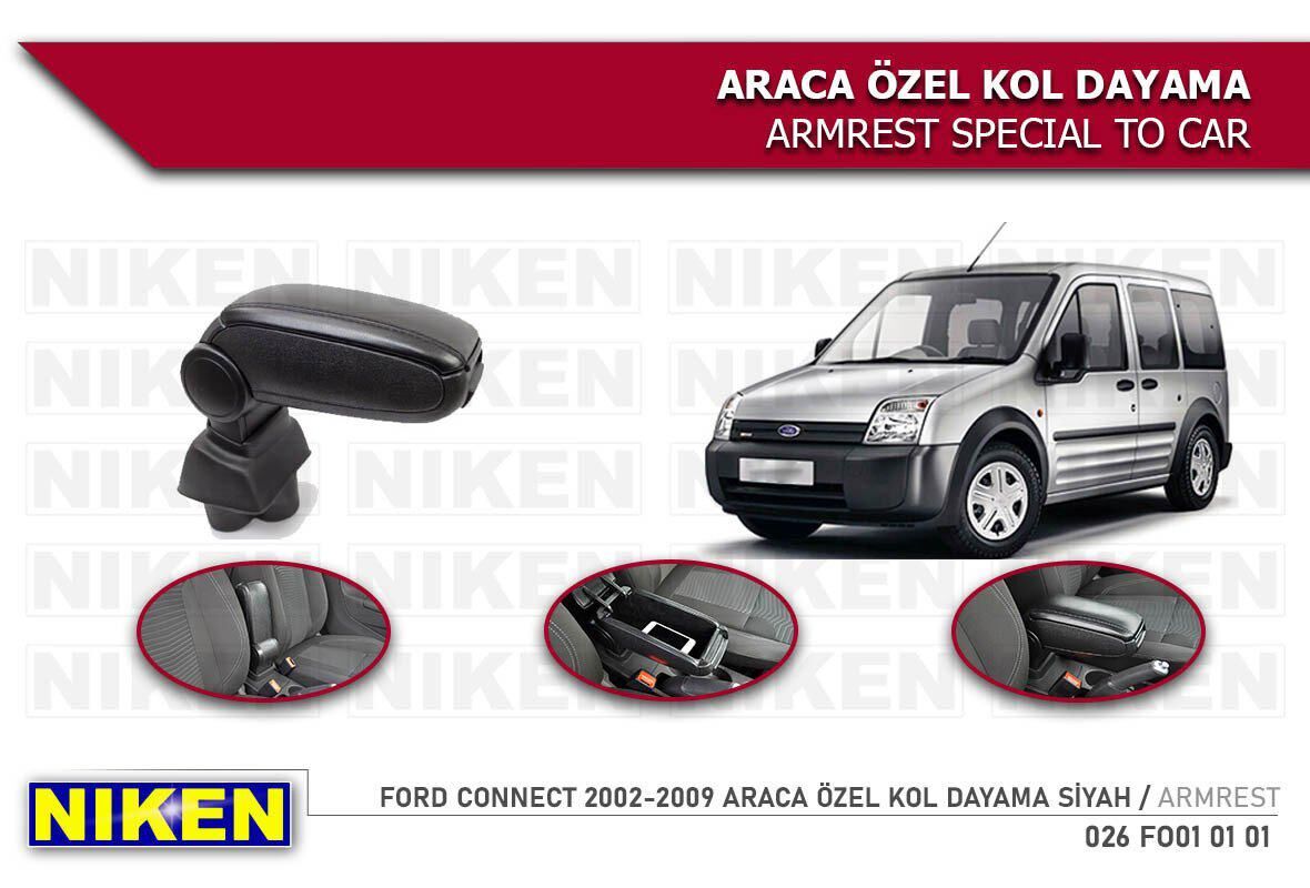 Ford connect kol dayama kolçak vidasız konsol 2002/2009 niken