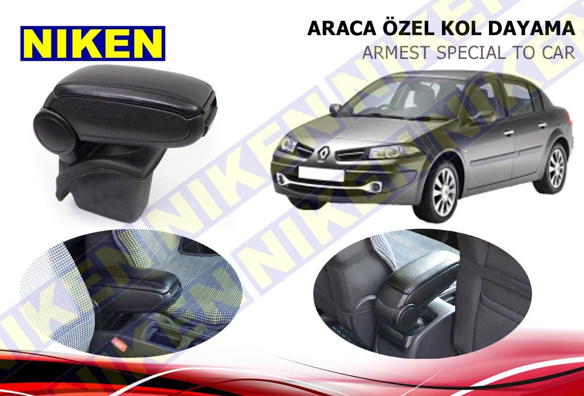 Renault megane 2 kol dayama kolçak vidasız konsol niken