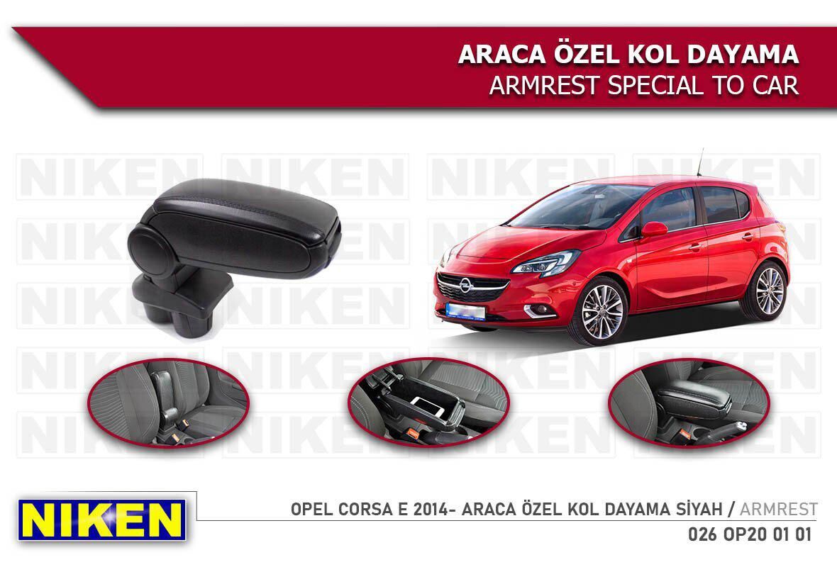 Opel corsa e kol dayama kolçak vidasız konsol niken