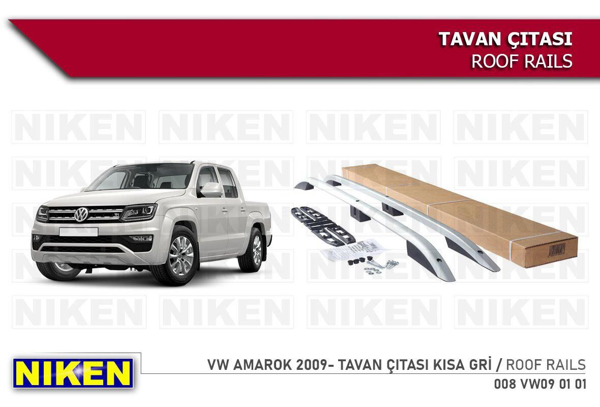 Vw amarok tavan çıtası port bagaj taşıyıcı gri