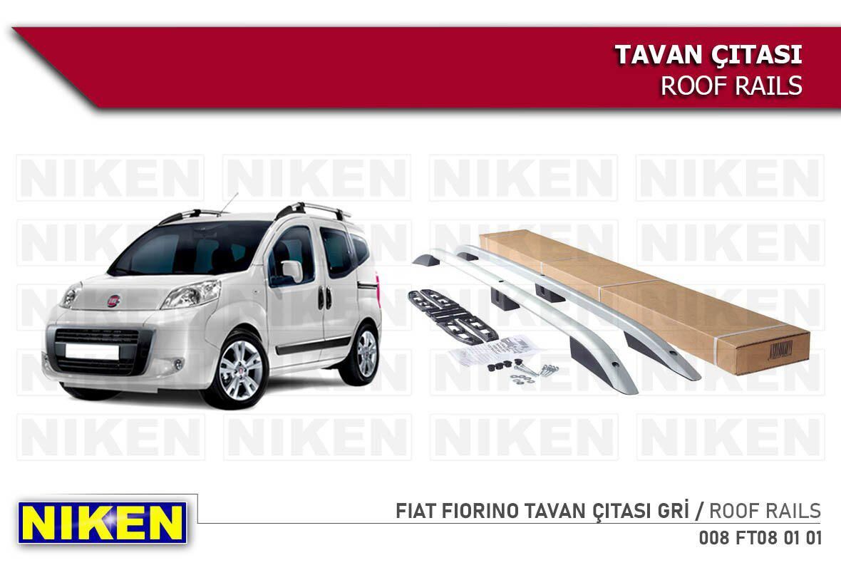 Fiat fiorino tavan çıtası port bagaj taşıyıcı gri