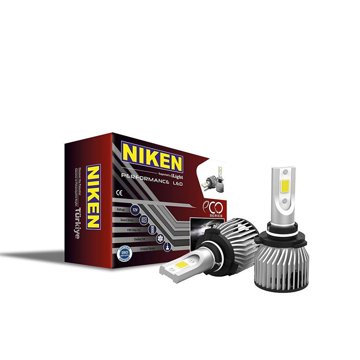 9005 led xenon far ampulü seti niken eco 8000lm