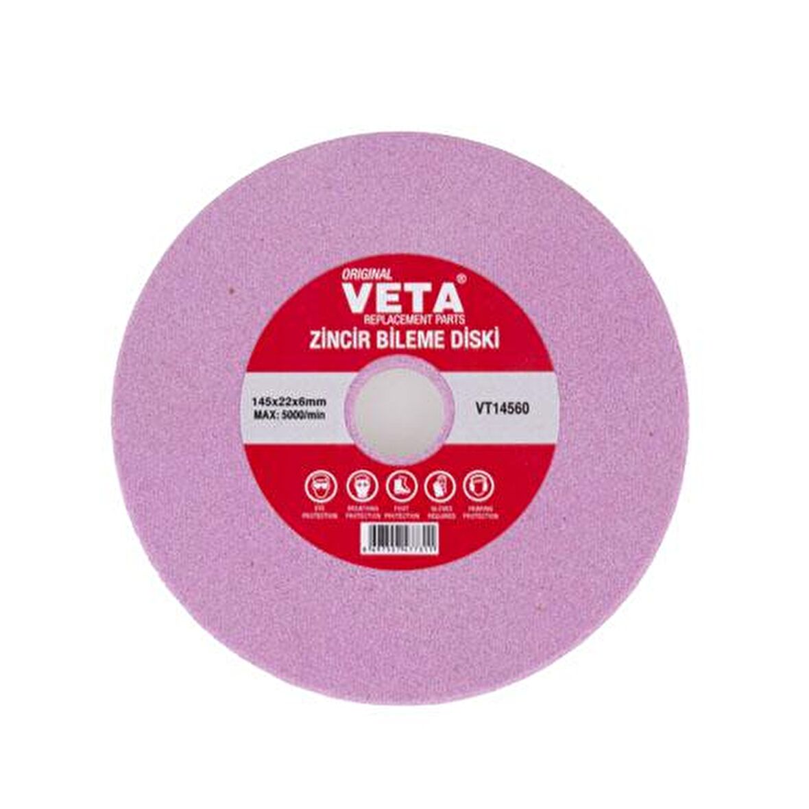 Veta VT14560 Zincir Bileme Diski Dip Tepe 145x22x6 Mm