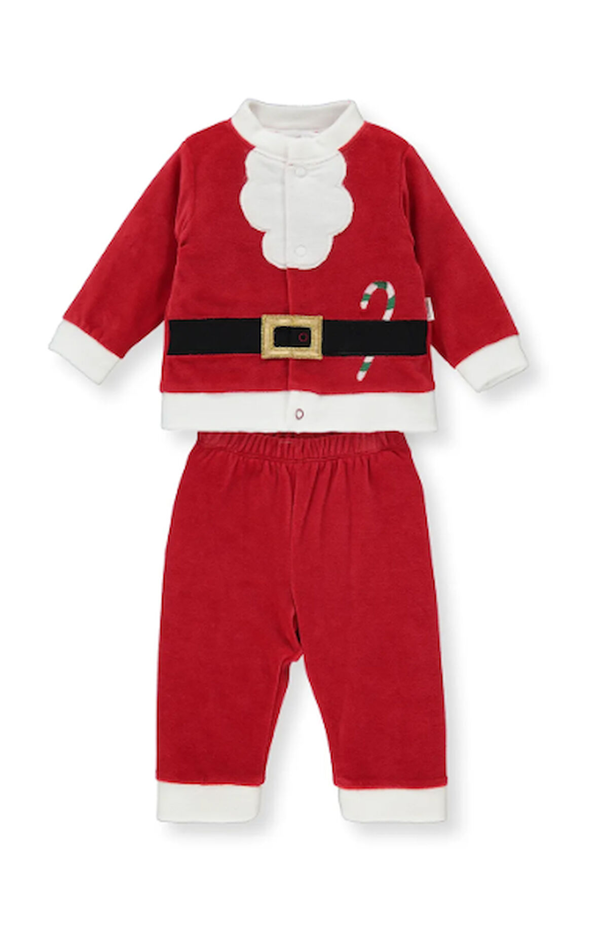 Bebetto Erkek Bebek Noel Kadife Takım Kırmızı K3766