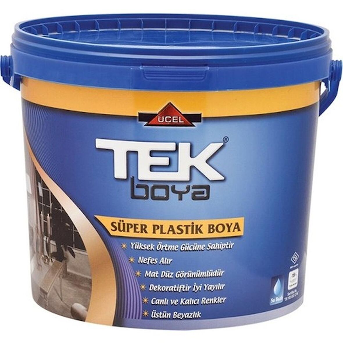 TEK SÜPER PLASTİK BOYA SİYAH 3.5KG