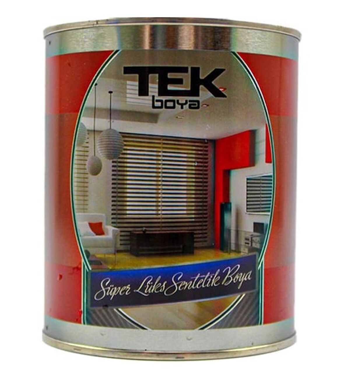 TEK SÜPER LÜKS SENTETİK YAĞLI BOYA MAT SİYAH 0.75 LT