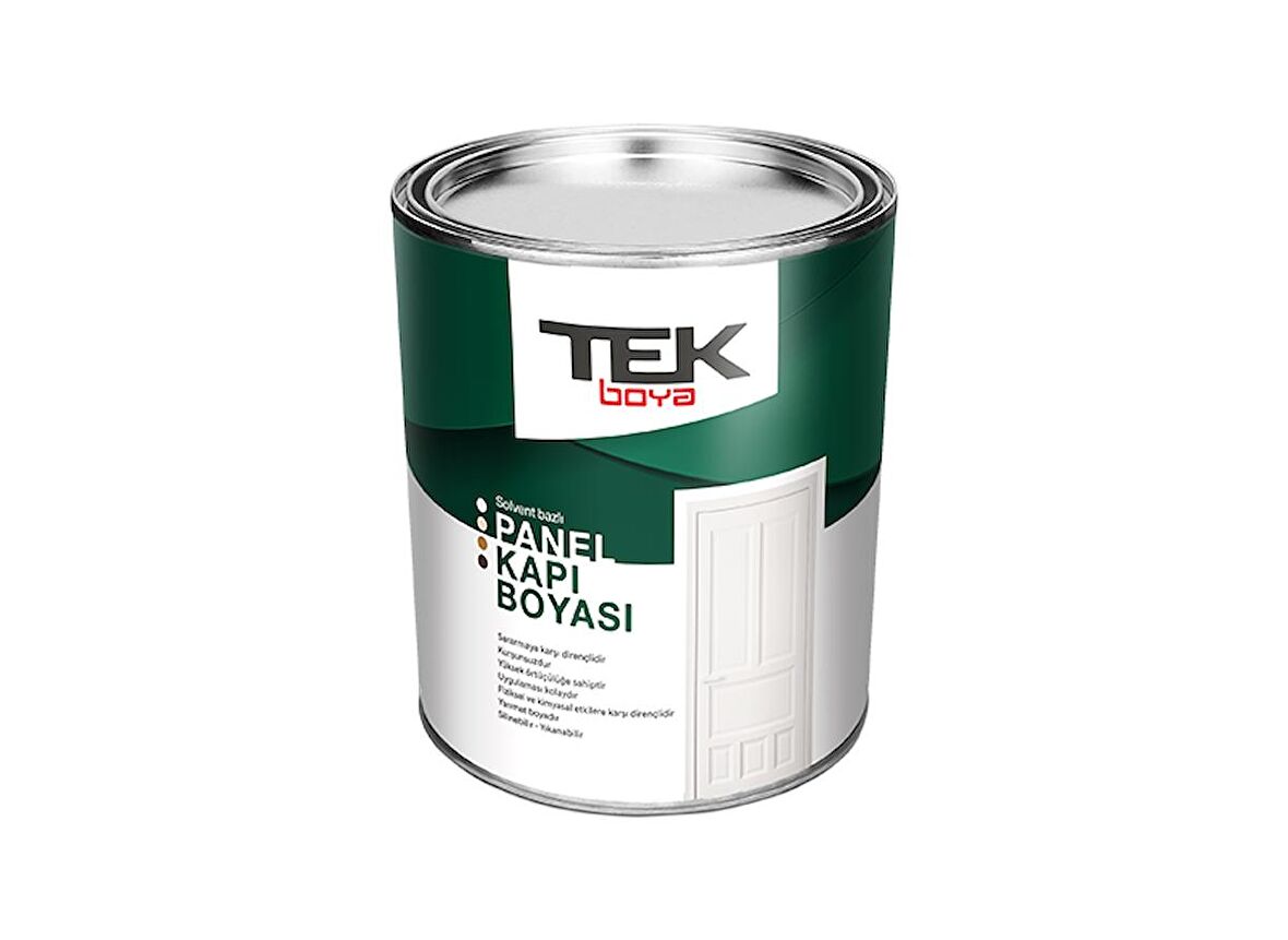 TEK SOLVENT BAZLI AMERİKAN PANEL KAPI BOYASI BEYAZ 2,5L