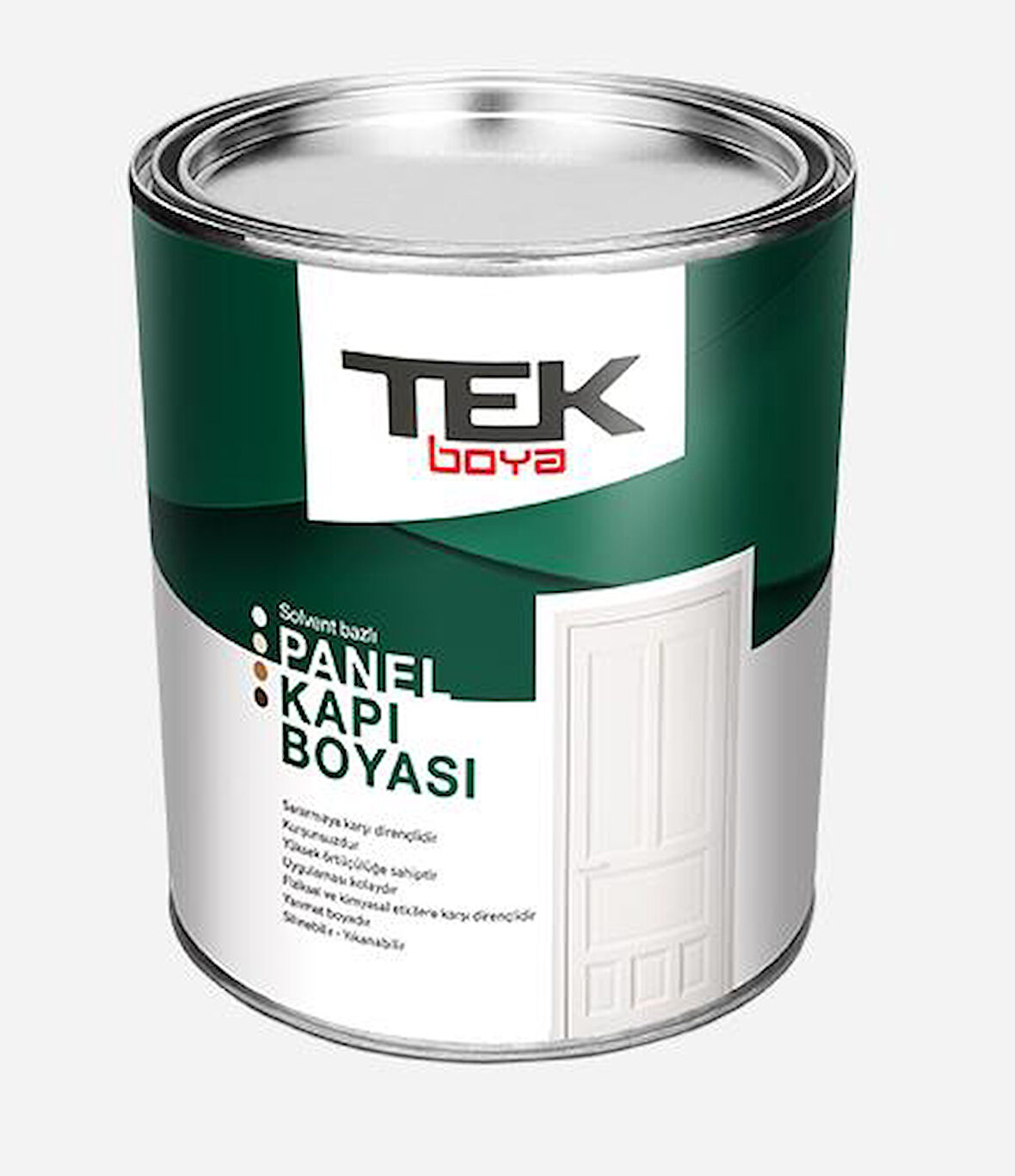 TEK PANEL KAPI BOYASI SOLVENT BAZLI BEYAZ 0,75L