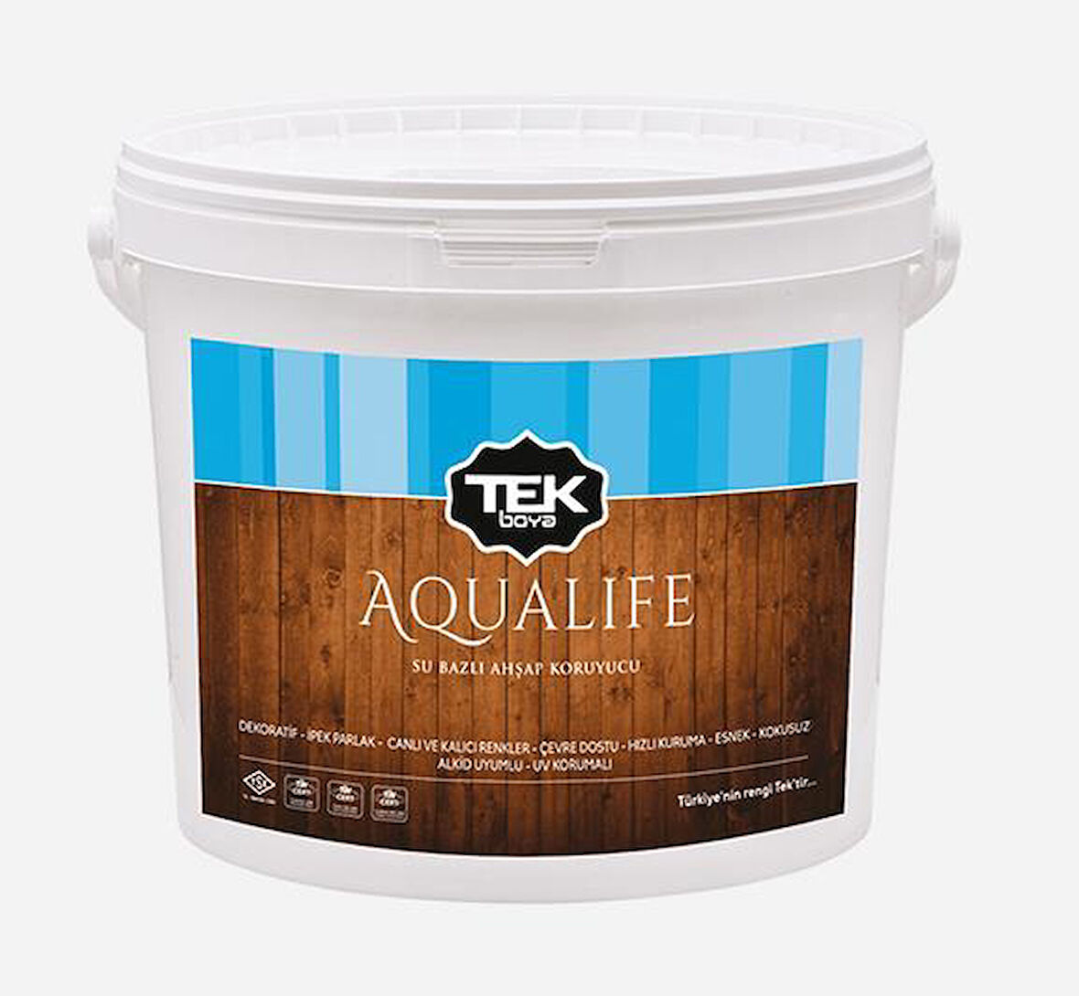 TEK AQUALIFE SU BAZLI AHŞAP KORUYUCU TİK RENGİ (TEAK) 2,5 LT