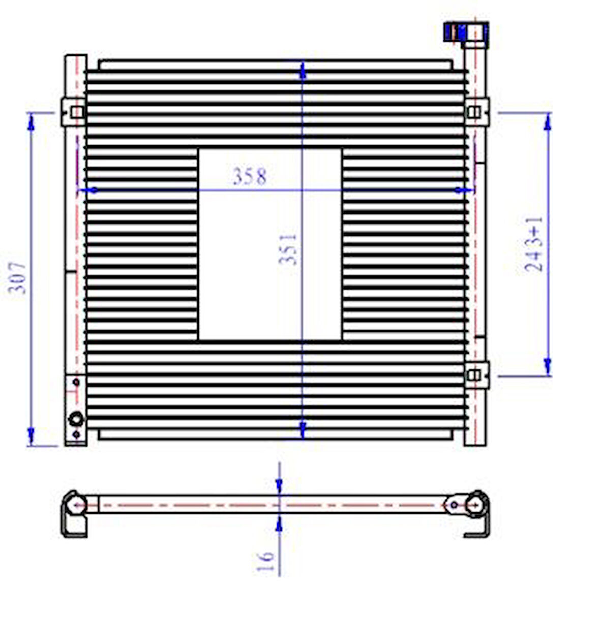 Honda Klima Radyatoru Honda CIVIC 1996 2001 Hrv 1996 2000 Rover 400 - Kale 386700