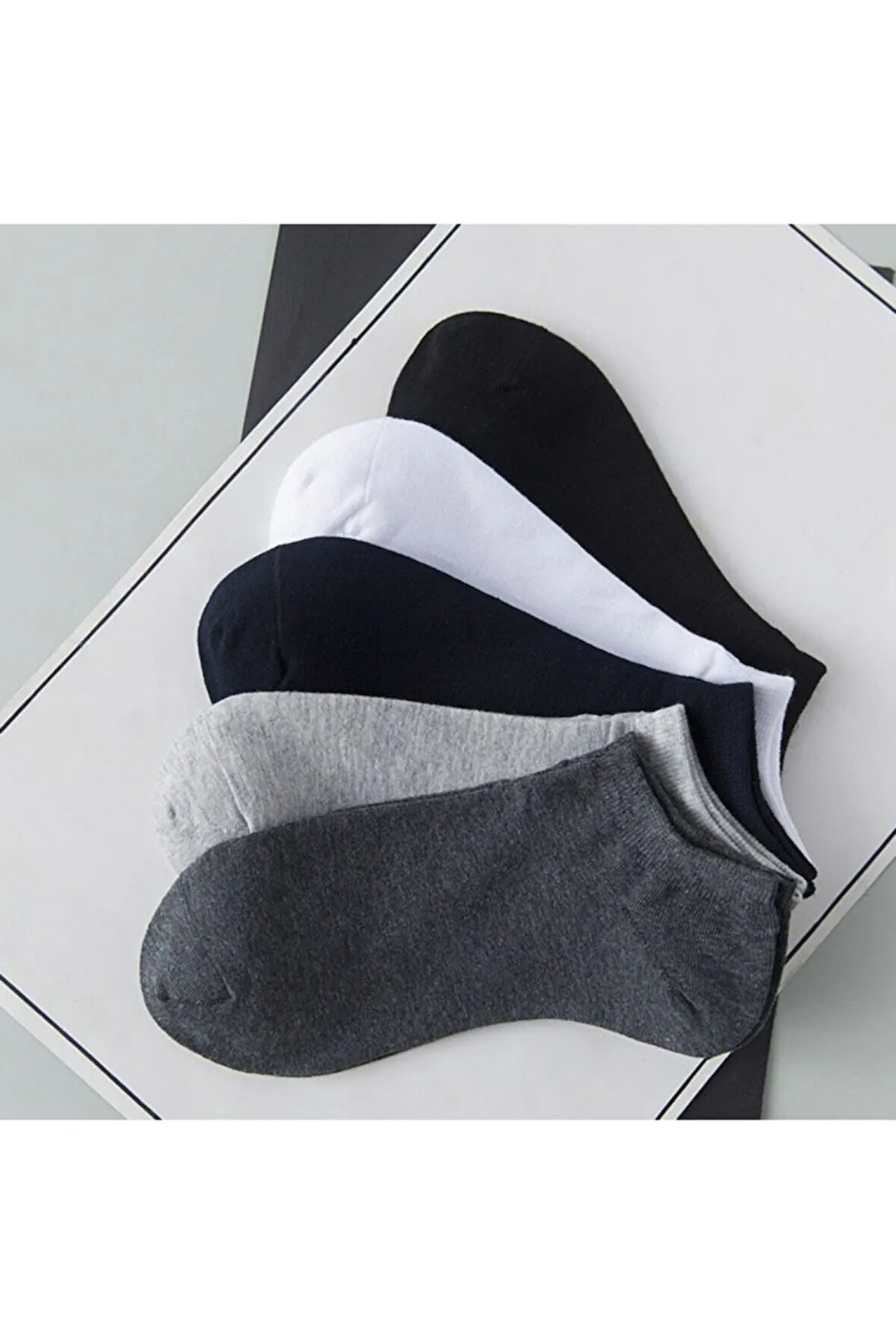 Unisex 5 Li Basic Patik Çorap