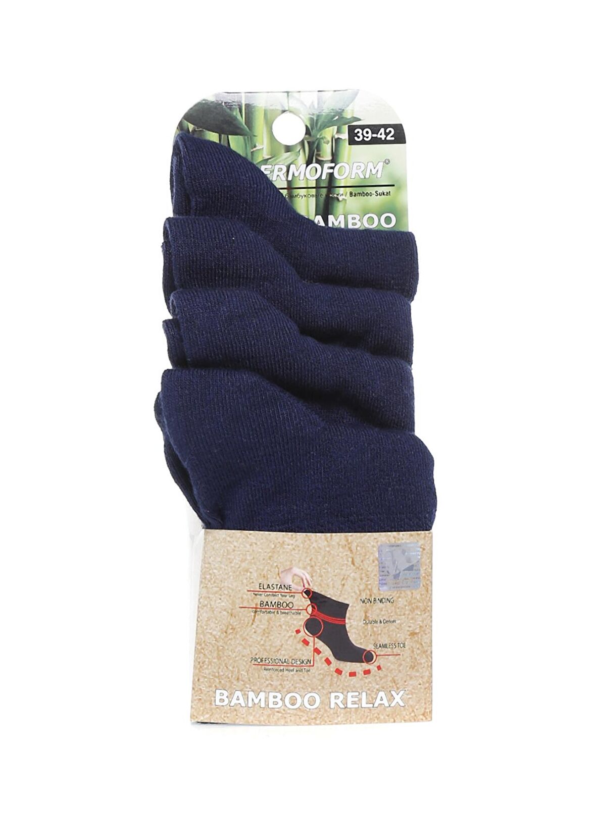 Thermoform  4''lü Lacivert Erkek Çorap