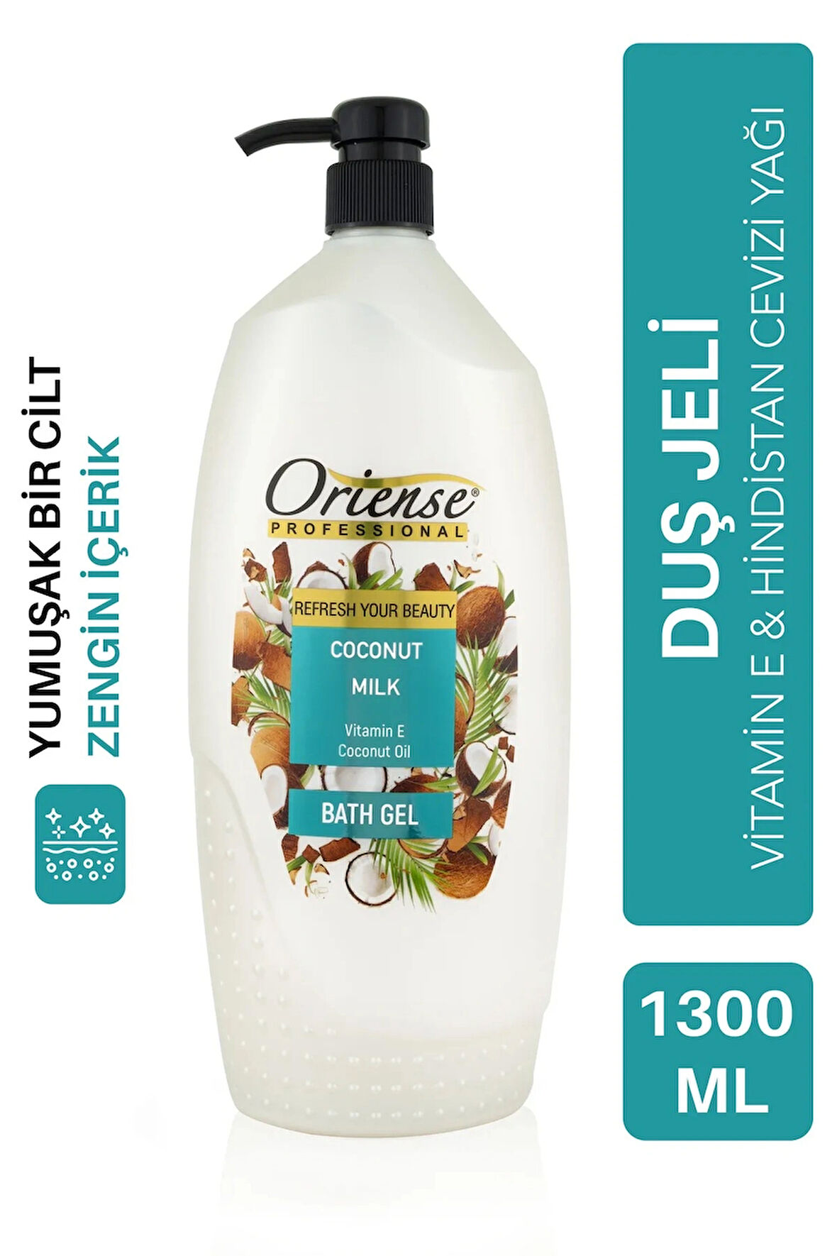 Oriense 1300 Ml Duş Jeli Hindistan Cevizi Sütü