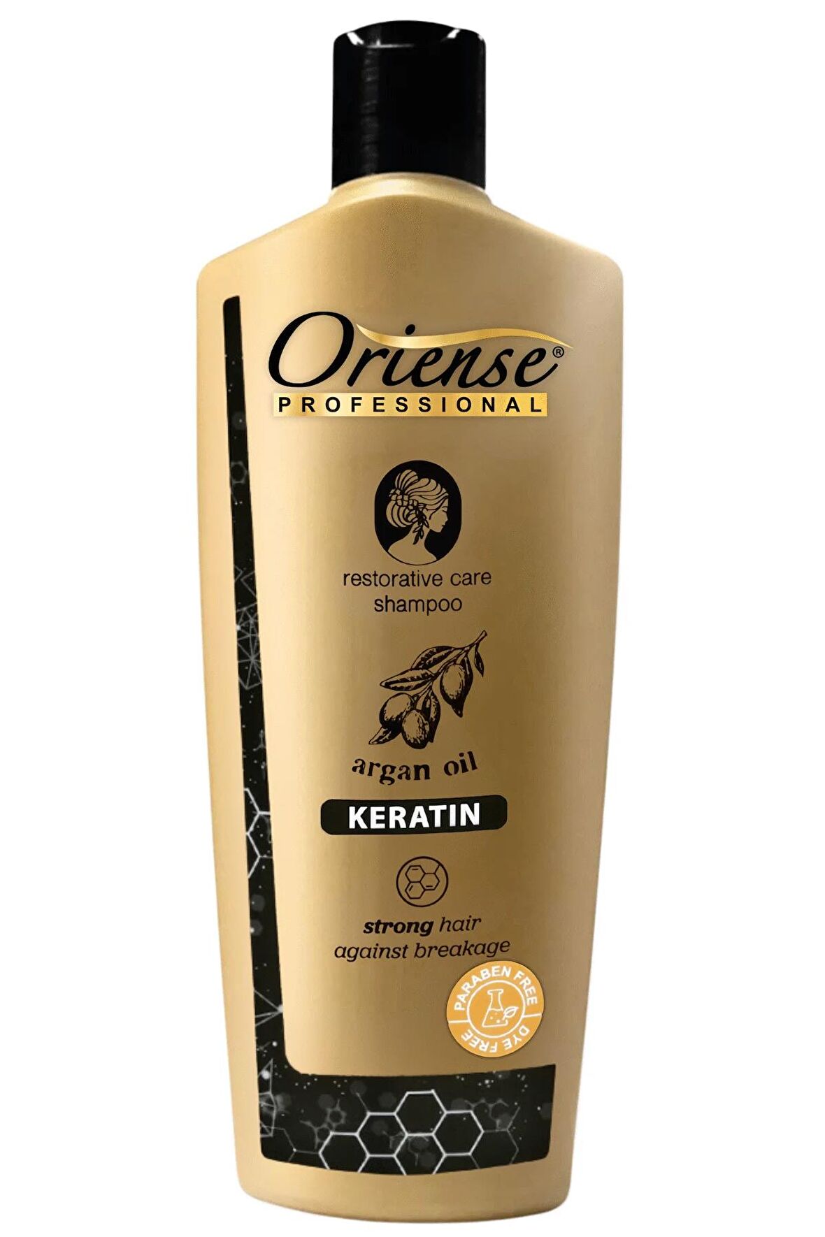 Oriense 500ml Argan Yağı ve Keratin Şampuanı - Nemlendirici ve Onarıcı Bakım, Paraben ve Boya İçermez