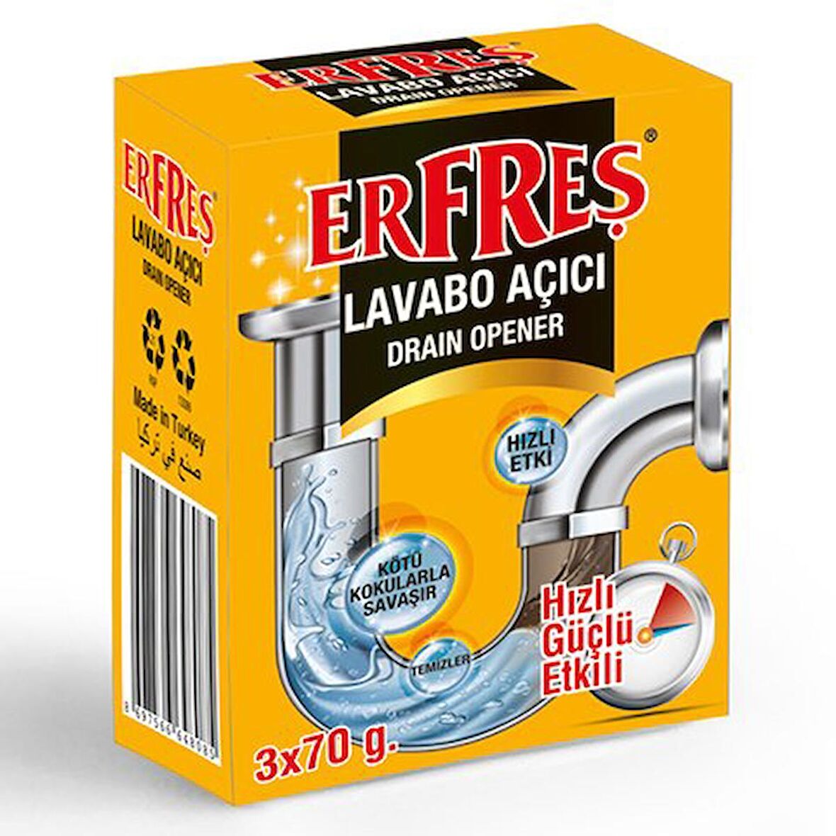 Erfreş Lavabo Açıcı 3x70 Gr